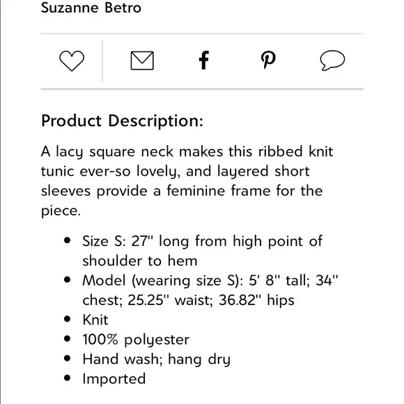 Champagne Pleated Lace-Trim Square Neck Tunic - Picture 3 of 9